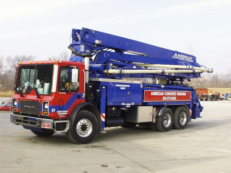 truck American Concrete Pumping and Laser Screed